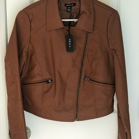 🤎Faux Leather Jacket🤎New with tags🤎 - Picture 5 of 6